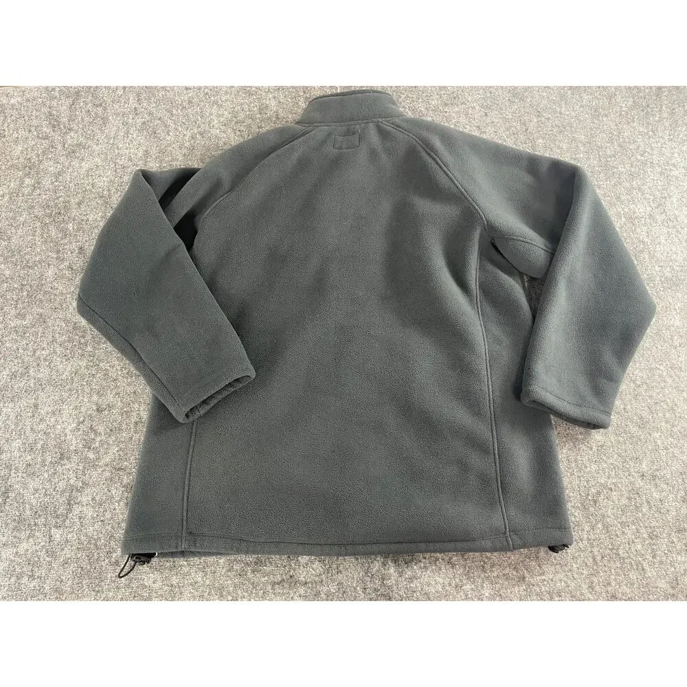 Smith's Workwear Jacket Mens 2XL Sweater Fleece Fur Lined Bluish Green Zip N112